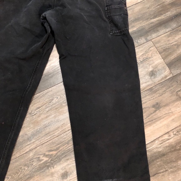 Carhartt Black Double Knee Overalls 42 x 34 Semi Distressed. 
great look - Picture 10 of 11